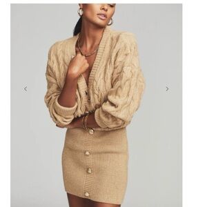 Retrofete Tala Cable Knit Cardigan Dress